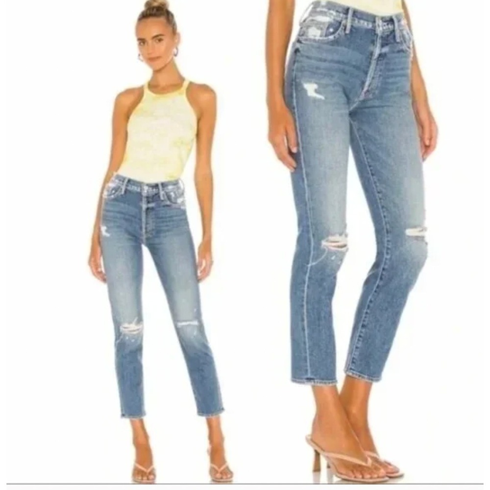 MOTHER The Trickster Ankle Jeans "On Holy Ground" Wash Size 27